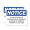 Signmission No Solicitation Or Distribution OSHA Notice Sign, Vinyl Decal, 7in W x 5in L, 2PK OS-2PACK-NS-D-57-L-16195 - alternate 1